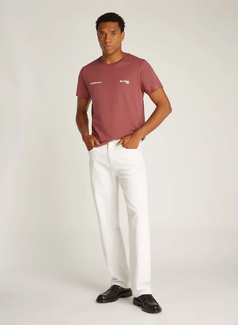 Calvin Klein Jeans Apple Butter Logo T-Shirt for Men | Best Price UAE